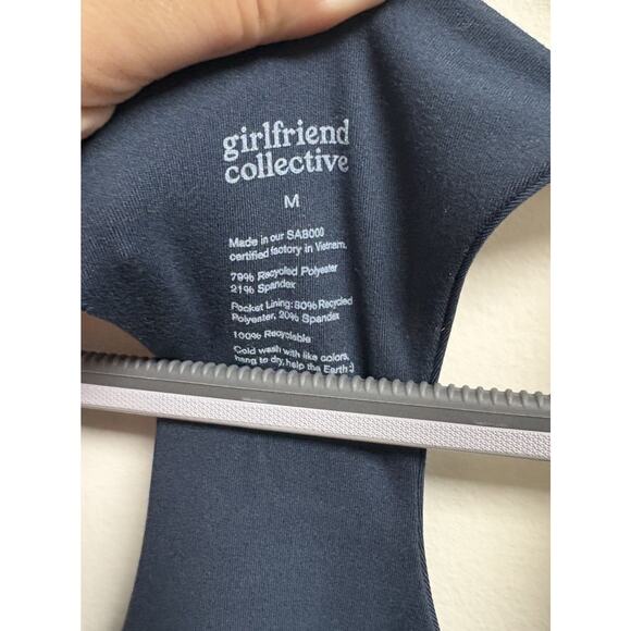 Girlfriend Collective Women’s Medium Navy Blue Racerback Activewear Dress NWT - Picture 3 of 6